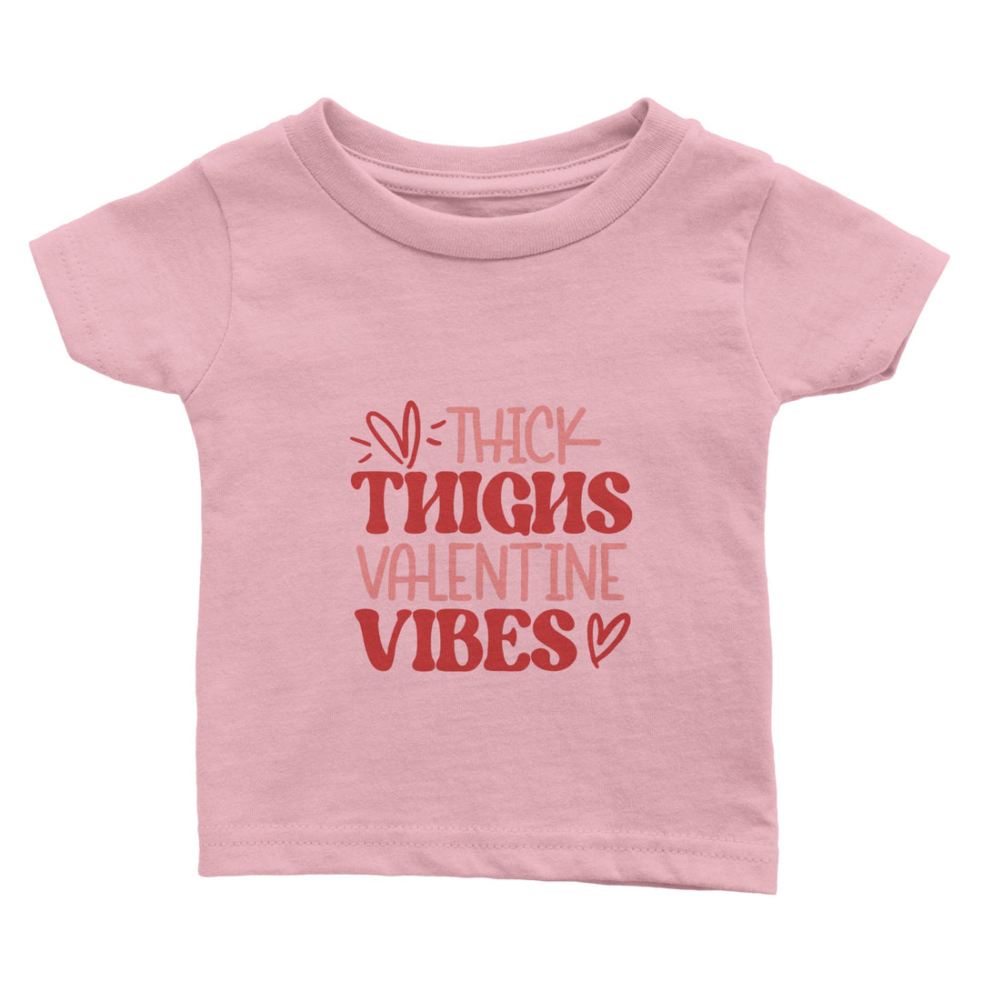 THICK THIGHS VALENTINE-Classic Baby Crewneck T-shirt