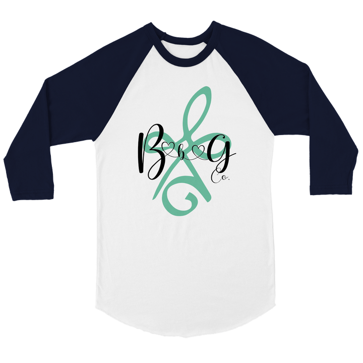 BBG Co. Unisex 3/4 sleeve Raglan T-shirt