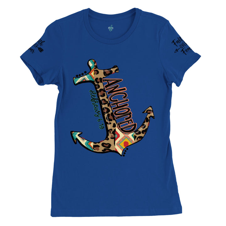 ANCHORED-Premium Womens Crewneck T-shirt