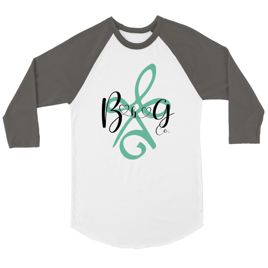BBG Co. Unisex 3/4 sleeve Raglan T-shirt