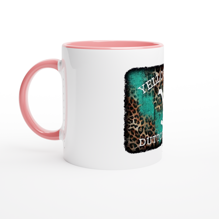 Yellow Stone White 11oz Ceramic Mug with Color Inside